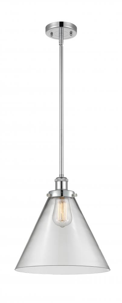 Cone - 1 Light - 12 inch - Polished Chrome - Mini Pendant