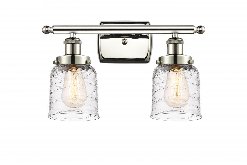 Bell - 2 Light - 16 inch - Polished Nickel - Bath Vanity Light