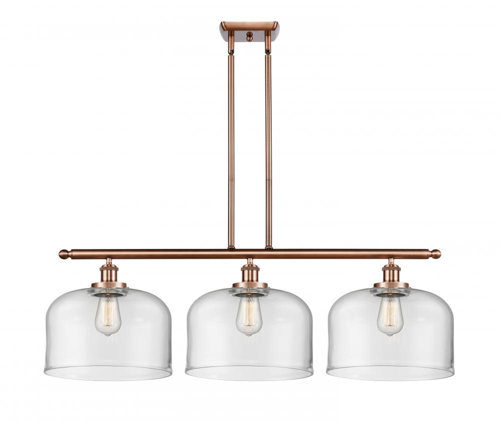 Bell - 3 Light - 36 inch - Antique Copper - Stem Hung - Island Light