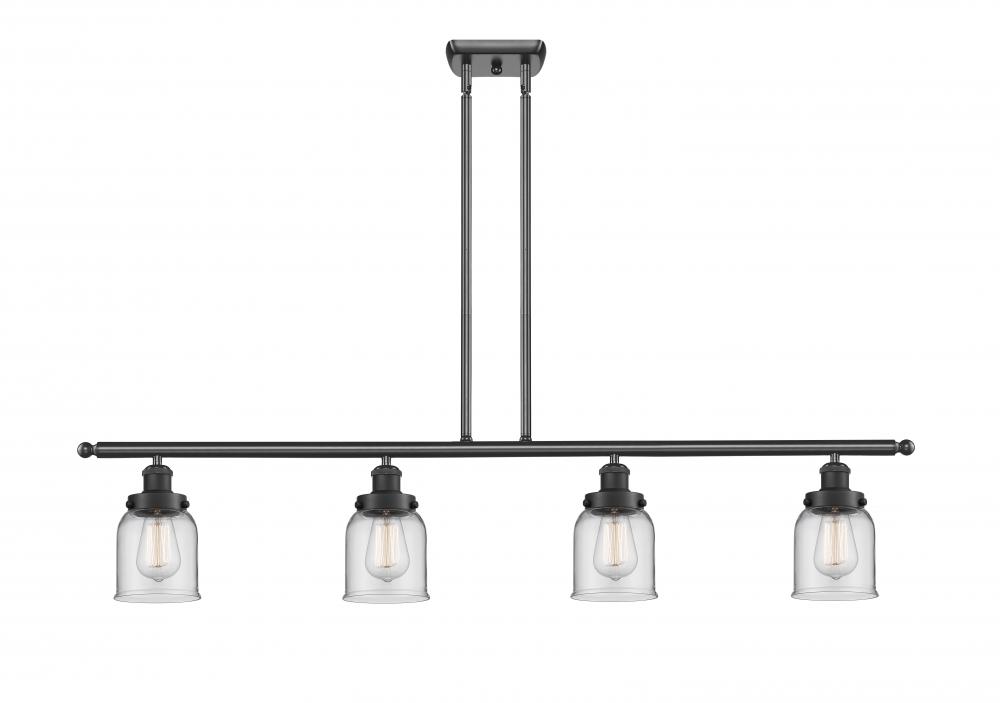 Bell - 4 Light - 48 inch - Matte Black - Stem Hung - Island Light