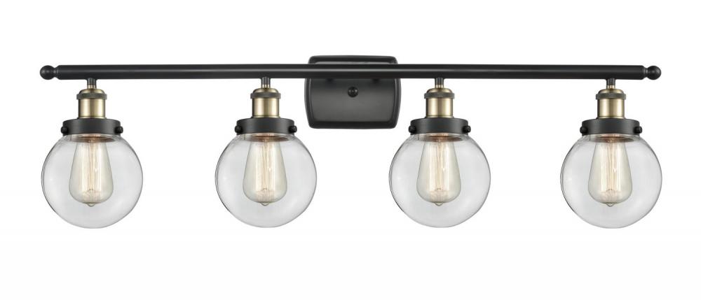 Beacon - 4 Light - 36 inch - Black Antique Brass - Bath Vanity Light