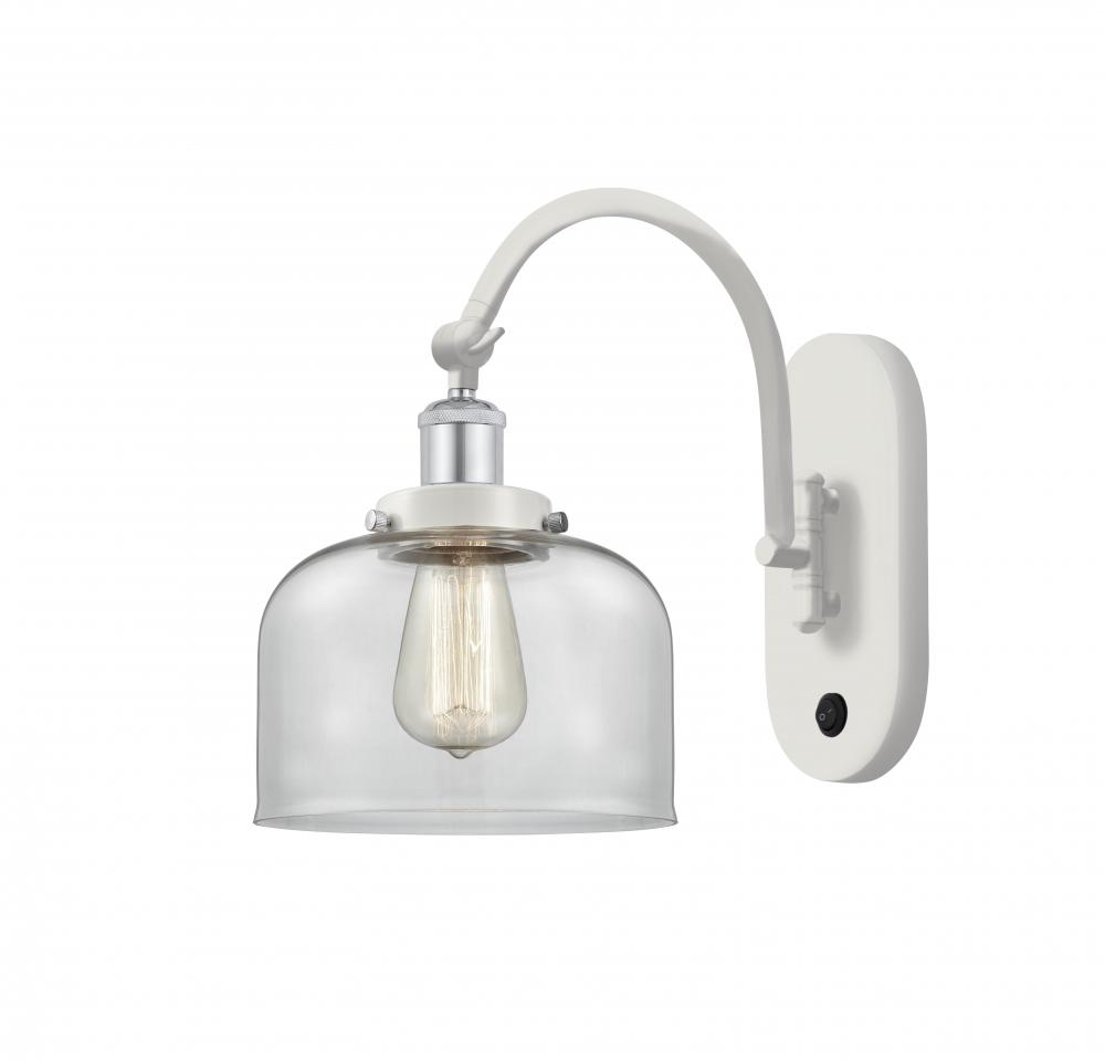 Bell - 1 Light - 8 inch - White Polished Chrome - Sconce