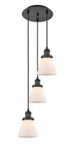 Innovations Lighting 113F-3P-BK-G61 - Cone - 3 Light - 13 inch - Matte Black - Cord hung - Multi Pendant