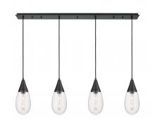 Innovations Lighting 124-450-1P-BK-G450-6SCL - Malone - 4 Light - 50 inch - Matte Black - Linear Pendant