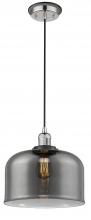 Innovations Lighting 201CBP-PNBK-G73-L - Bell - 1 Light - 12 inch - Polished Nickel - Cord hung - Mini Pendant