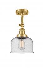 Innovations Lighting 201F-SG-G74 - Bell - 1 Light - 8 inch - Satin Gold - Semi-Flush Mount