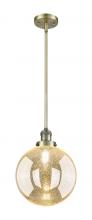 Innovations Lighting 201S-AB-G208-10 - Beacon - 1 Light - 10 inch - Antique Brass - Stem Hung - Mini Pendant