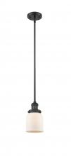 Innovations Lighting 201S-BK-G51 - Bell - 1 Light - 5 inch - Matte Black - Stem Hung - Mini Pendant