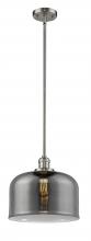 Innovations Lighting 201S-SN-G73-L - Bell - 1 Light - 12 inch - Brushed Satin Nickel - Stem Hung - Mini Pendant