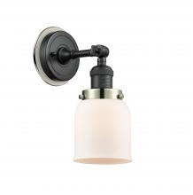 Innovations Lighting 203BK-BPPN-HRPN-G51 - Bell - 1 Light - 5 inch - Matte Black - Sconce