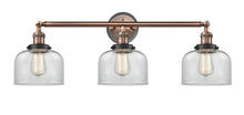 Innovations Lighting 205BP-ACBK-G72 - Bell - 3 Light - 32 inch - Antique Copper - Bath Vanity Light