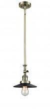 Innovations Lighting 206-AB-M6 - Railroad - 1 Light - 8 inch - Antique Brass - Stem Hung - Mini Pendant