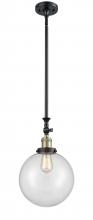 Innovations Lighting 206-BAB-G202-10 - Beacon - 1 Light - 10 inch - Black Antique Brass - Stem Hung - Mini Pendant