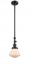 Innovations Lighting 206-BK-G321 - Olean - 1 Light - 7 inch - Matte Black - Stem Hung - Mini Pendant