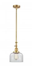 Innovations Lighting 206-SG-G72 - Bell - 1 Light - 8 inch - Satin Gold - Stem Hung - Mini Pendant