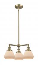 Innovations Lighting 207-AB-G71 - Bell - 3 Light - 22 inch - Antique Brass - Stem Hung - Chandelier