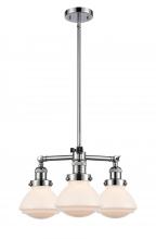 Innovations Lighting 207-PC-G321 - Olean - 3 Light - 19 inch - Polished Chrome - Stem Hung - Chandelier