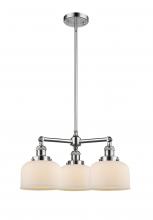 Innovations Lighting 207-PC-G71 - Bell - 3 Light - 22 inch - Polished Chrome - Stem Hung - Chandelier