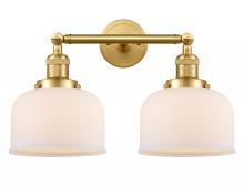 Innovations Lighting 208-SG-G71 - Bell - 2 Light - 19 inch - Satin Gold - Bath Vanity Light