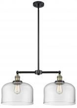 Innovations Lighting 209-BAB-G72-L - Bell - 2 Light - 21 inch - Black Antique Brass - Stem Hung - Island Light