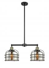 Innovations Lighting 209-BAB-G78-CE - Bell Cage - 2 Light - 24 inch - Black Antique Brass - Stem Hung - Island Light