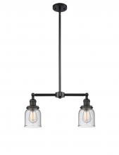 Innovations Lighting 209-BK-G54 - Bell - 2 Light - 21 inch - Matte Black - Stem Hung - Island Light