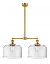 Innovations Lighting 209-SG-G72-L - Bell - 2 Light - 21 inch - Satin Gold - Stem Hung - Island Light