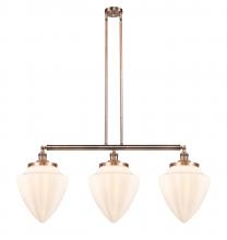 Innovations Lighting 213-AC-G661-12 - Bullet - 3 Light - 40 inch - Antique Copper - Stem Hung - Island Light