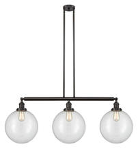 Innovations Lighting 213-OB-G202-12 - Beacon - 3 Light - 44 inch - Oil Rubbed Bronze - Stem Hung - Island Light