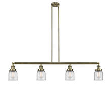 Innovations Lighting 214-AB-G52 - Bell - 4 Light - 50 inch - Antique Brass - Stem Hung - Island Light