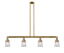 Innovations Lighting 214-BB-G182S - Canton - 4 Light - 51 inch - Brushed Brass - Stem Hung - Island Light