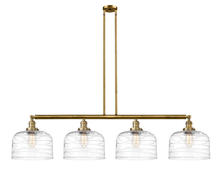 Innovations Lighting 214-BB-G713-L - Bell - 4 Light - 54 inch - Brushed Brass - Stem Hung - Island Light