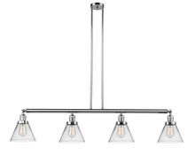 Innovations Lighting 214-PC-G42 - Cone - 4 Light - 52 inch - Polished Chrome - Stem Hung - Island Light