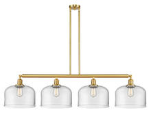 Innovations Lighting 214-SG-G72-L - Bell - 4 Light - 54 inch - Satin Gold - Stem Hung - Island Light