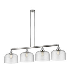 Innovations Lighting 214-SN-G74-L - Bell - 4 Light - 54 inch - Brushed Satin Nickel - Stem Hung - Island Light