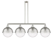 Innovations Lighting 214-SN-HFS-124-SN - Hampden - 4 Light - 58 inch - Brushed Satin Nickel - Stem Hung - Island Light