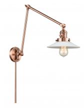 Innovations Lighting 238-AC-G1 - Halophane - 1 Light - 9 inch - Antique Copper - Swing Arm