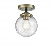 Innovations Lighting 284-1C-BAB-G204-6 - Beacon - 1 Light - 6 inch - Black Antique Brass - Semi-Flush Mount