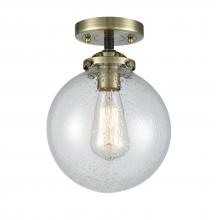 Innovations Lighting 284-1C-BAB-G204-8 - Beacon - 1 Light - 8 inch - Black Antique Brass - Semi-Flush Mount