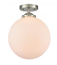 Innovations Lighting 284-1C-SN-G201-10 - Beacon - 1 Light - 10 inch - Brushed Satin Nickel - Semi-Flush Mount