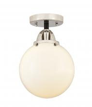 Innovations Lighting 288-1C-BPN-G201-8 - Beacon - 1 Light - 8 inch - Black Polished Nickel - Semi-Flush Mount