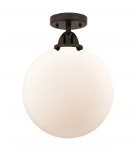 Innovations Lighting 288-1C-OB-G201-12 - Beacon - 1 Light - 12 inch - Oil Rubbed Bronze - Semi-Flush Mount