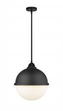 Innovations Lighting 288-1S-BK-HFS-121-BK - Hampden - 1 Light - 13 inch - Matte Black - Cord hung - Pendant