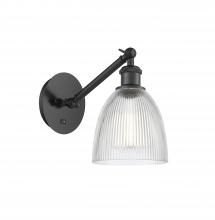 Innovations Lighting 317-1W-BK-G382 - Castile - 1 Light - 6 inch - Matte Black - Sconce