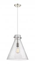 Innovations Lighting 410-1PL-PN-G411-14SDY - Newton Cone - 1 Light - 14 inch - Polished Nickel - Cord hung - Pendant