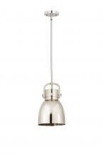 Innovations Lighting 410-1SS-PN-M412-8PN - Newton Bell - 1 Light - 8 inch - Polished Nickel - Mini Pendant