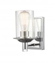 Innovations Lighting 417-1W-PC-SDY - Manhattan - 1 Light - 5 inch - Polished Chrome - Bath Vanity Light