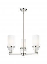 Innovations Lighting 426-3CR-PN-G426-8WH - Utopia - 3 Light - 22 inch - Polished Nickel - Pendant