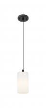 Innovations Lighting 434-1P-BK-G434-7WH - Crown Point - 1 Light - 5 inch - Matte Black - Pendant