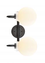 Innovations Lighting 437-2W-BK-G4371 - Olivia - 2 Light - 17 inch - Matte Black - Bath Vanity Light